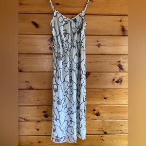 Loft Maxi Slit Drawstring Waist  Womens Dress  M